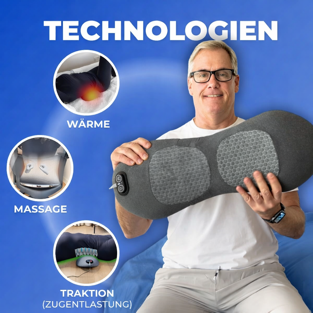 Wirbelruhe - Dreifach-Wirkung Massagegerät
